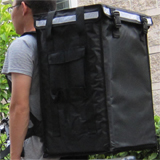 PK-86V: Pizza take out bags, big utility delivery backpacks with top loading, 16